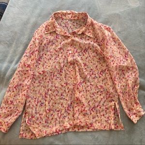 Vintage Floral Button-up